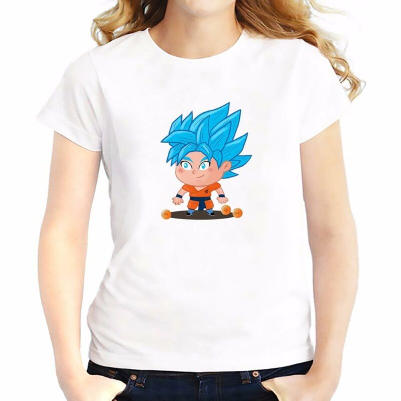 T-ShirtDragon BallFemme Goku Super Saiyan Blue
