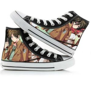 Chaussure Attaque des Titans Mikasa et Eren