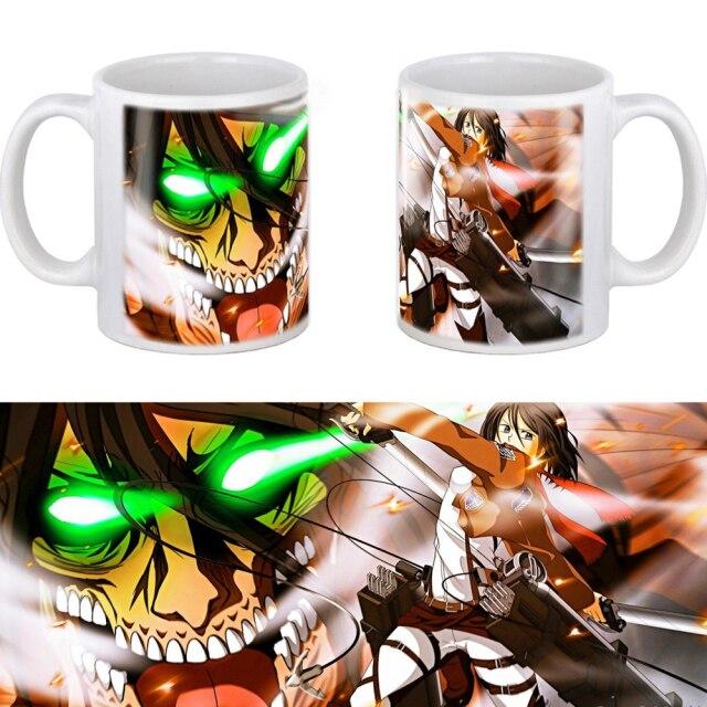 Mug Attaque des titans Mikasa et Eren