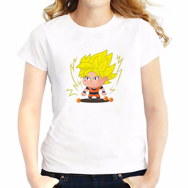 T-ShirtDragon BallFemme Son Goku Super Saiyan