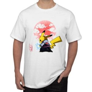 T-Shirt Pikachu Uchiwa